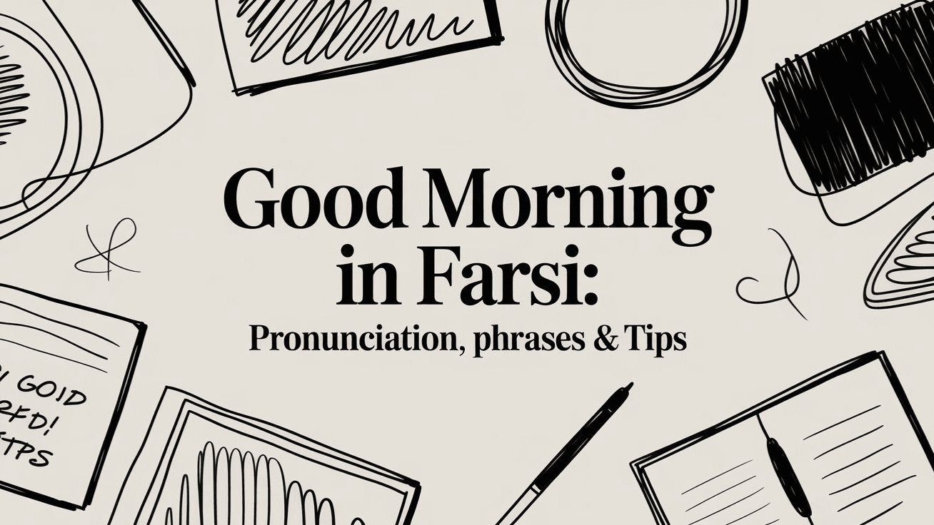 صبح بخیر در فارسی: تلفظ، عبارات و نکات مختلف