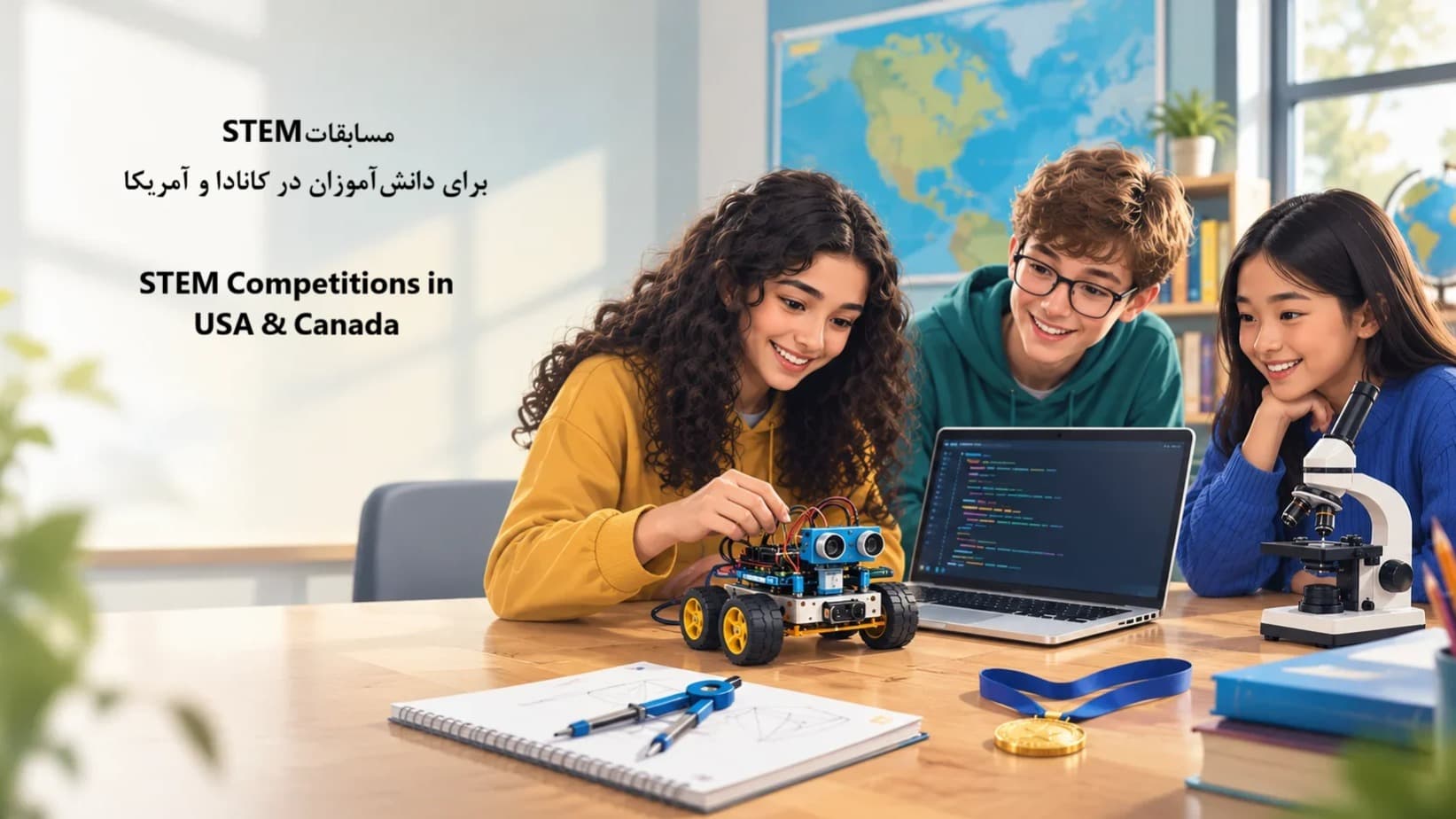 مسابقات STEM برای دانشآموزان در کانادا و آمریکا در سال 2027